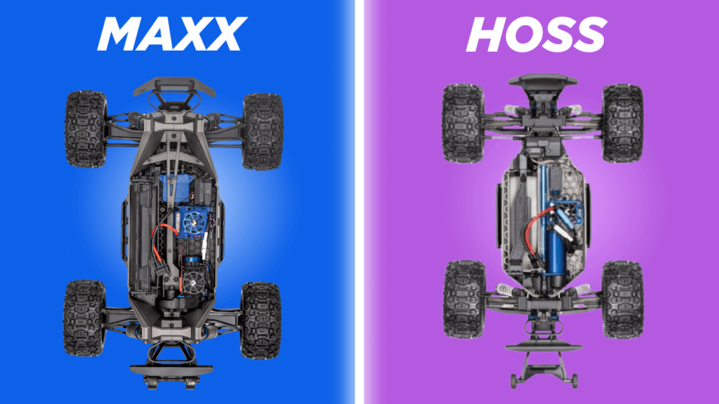 Traxxas Maxx vs Hoss the Chassis