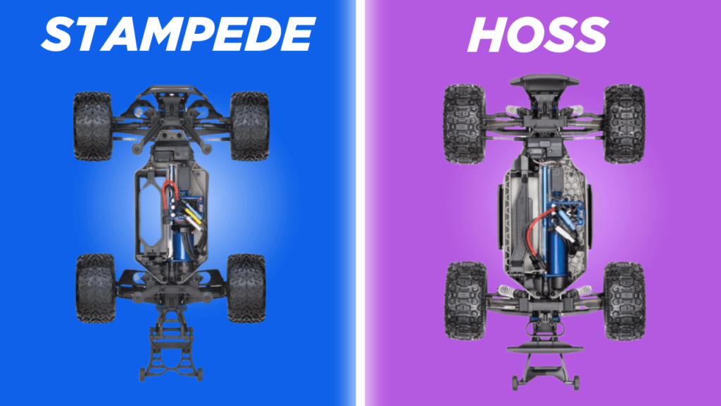 Traxxas Hoss vs Stampede 4×4 VXL