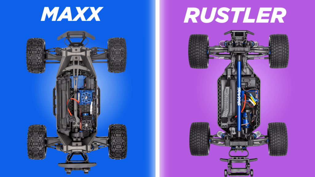 Traxxas Maxx VS Rustler 4×4 VXL.